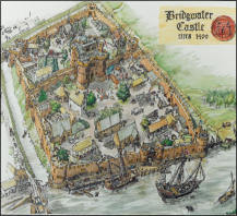 Artist's impression of Bridgwater Castle