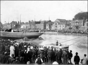 Image of Irene being launched